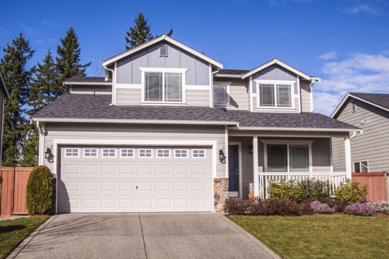 Steel garage door