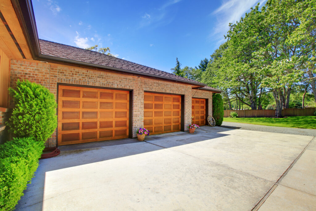 Garage Door Install New Custom Wood